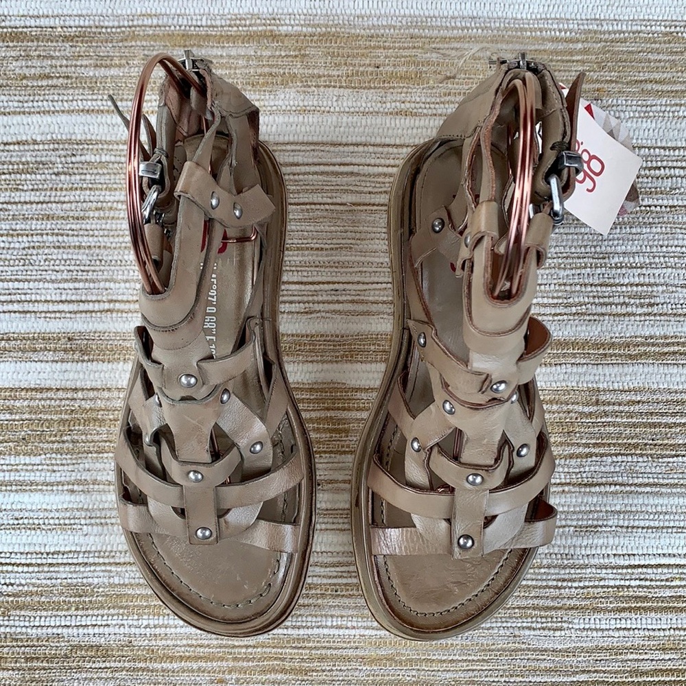A.S.98 AS98 Payne NEW Gladiator Strappy Ankle Buckle Zip Wedge Platform Sandals - Picture 8 of 13